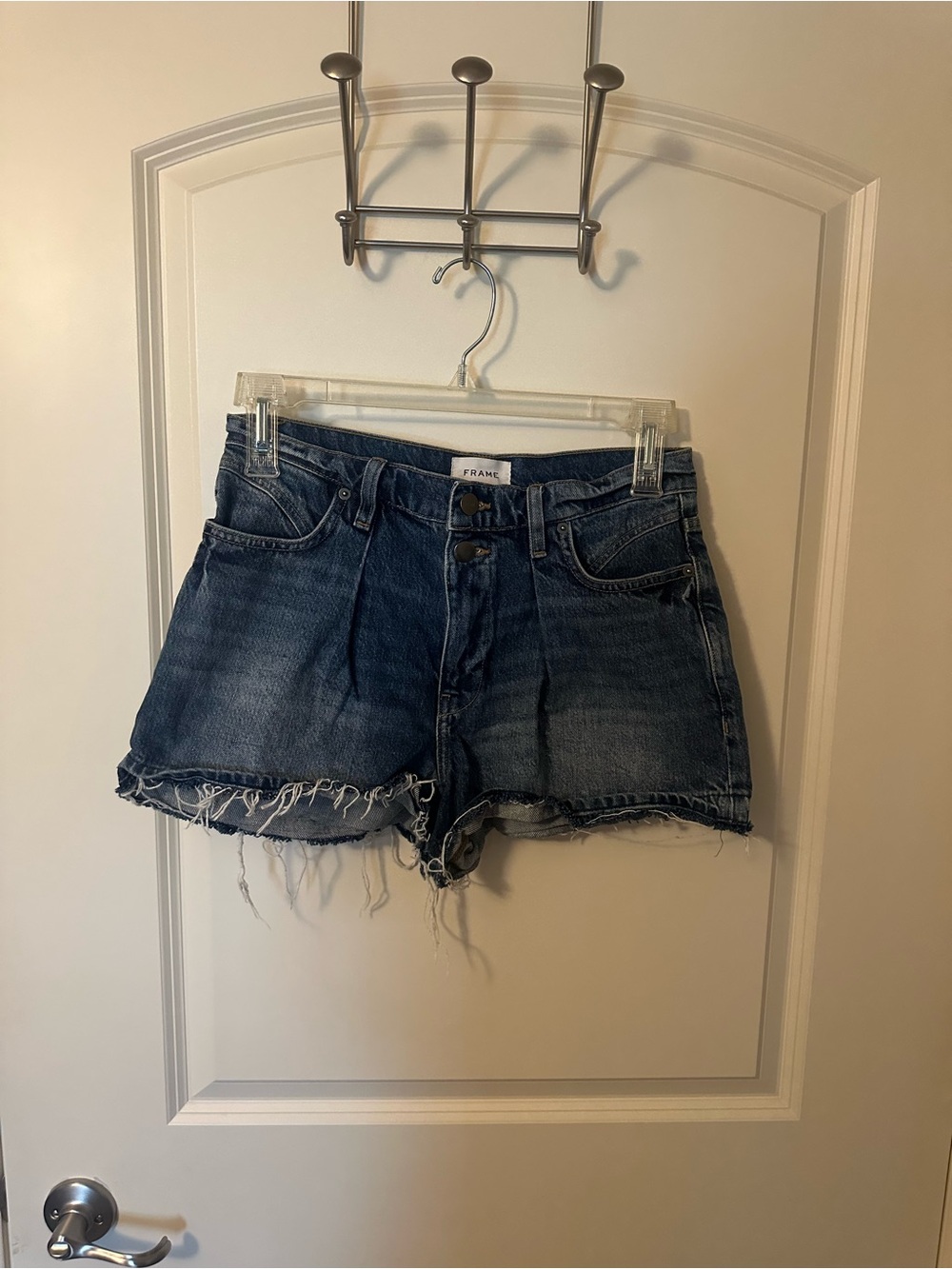 Frame Denim Indigo Cutoff Jean Shorts